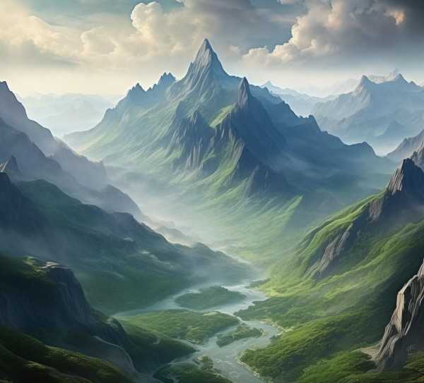山川画卷，意境深远之美