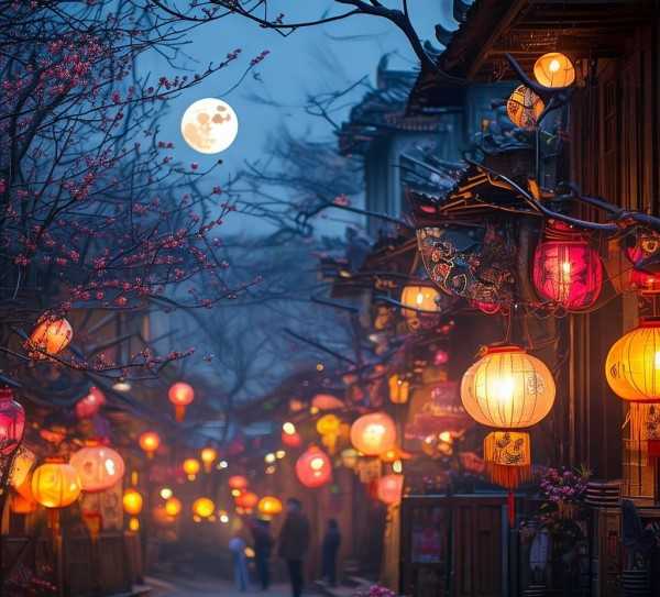 元宵灯火，夜深浓韵映阑珊