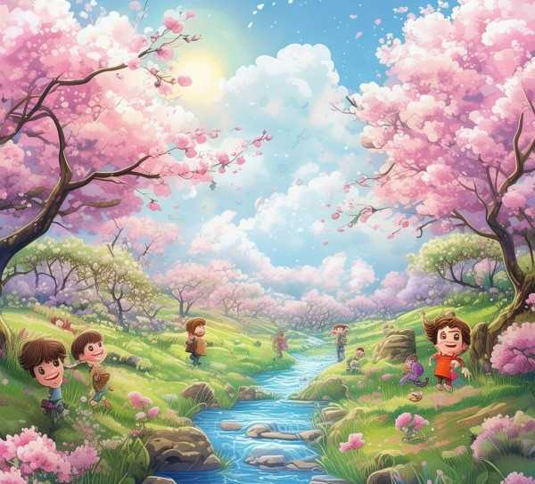 春日足迹，小学生眼中的多彩春景