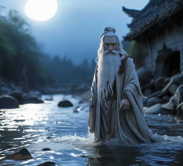 河伯传奇，古代河神智慧与传说的微故事